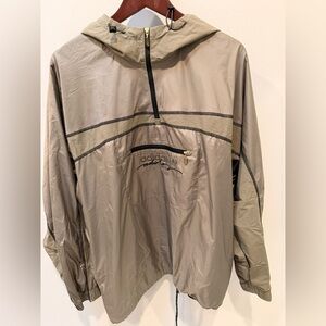 adidas Olive/Tan Lightweight Anorak Windbreaker